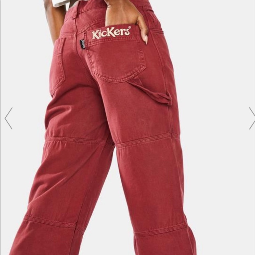Kickers 90’s Inspired Red Cargo Pants